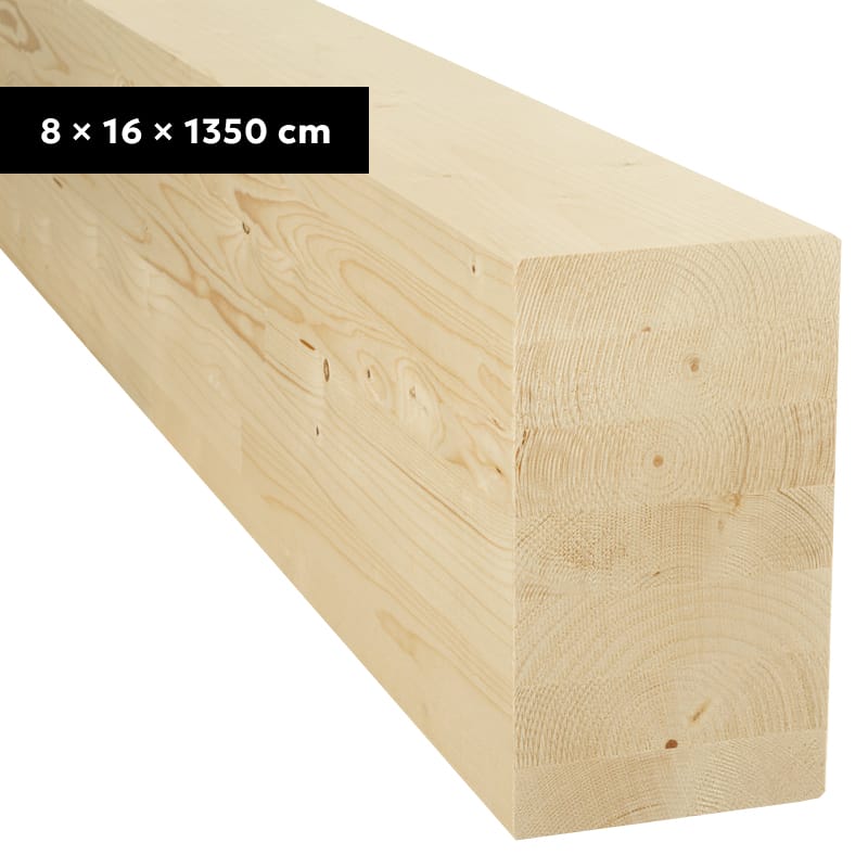 BSH lucfenyo ragasztott gerenda 8x16x1350 cm